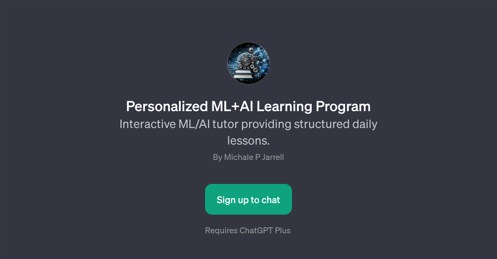 Personalized ML+AI Learning Program image