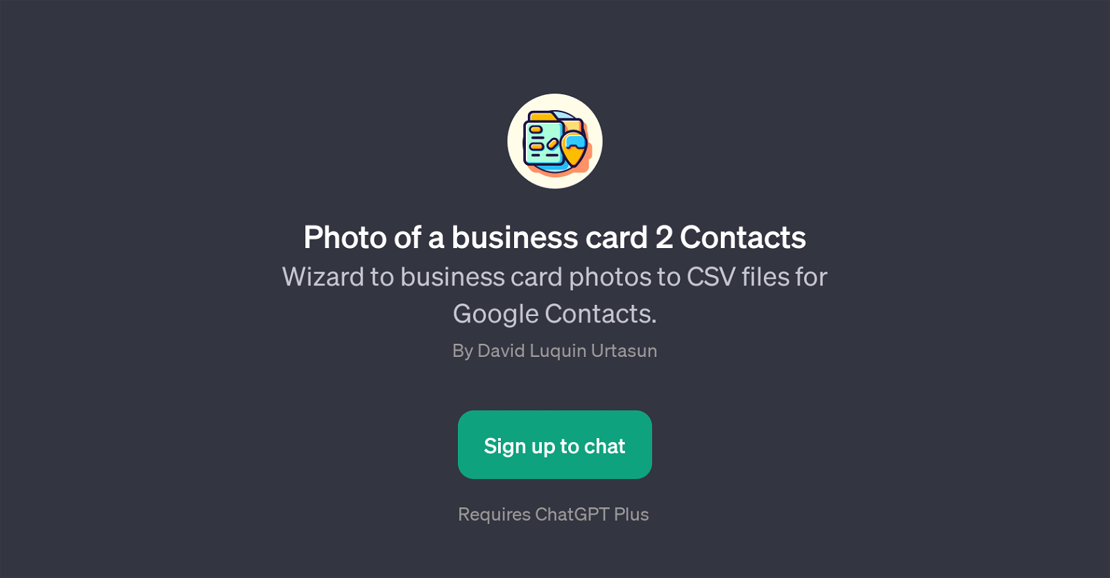 Photo of a Business Card 2 Contacts image