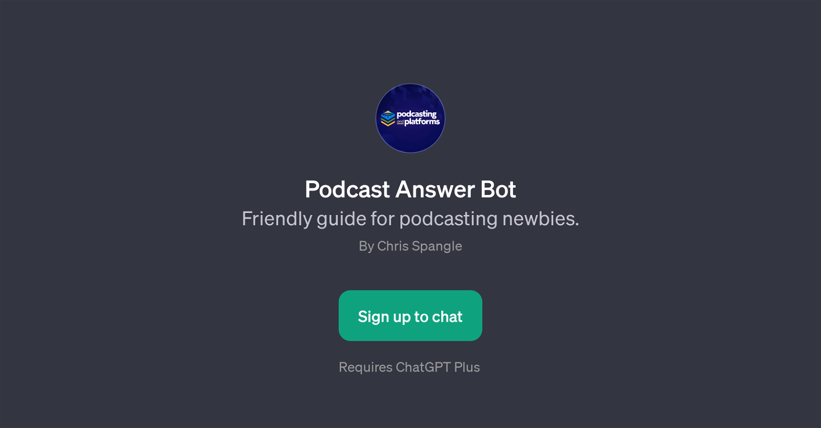 Podcast Answer Bot image