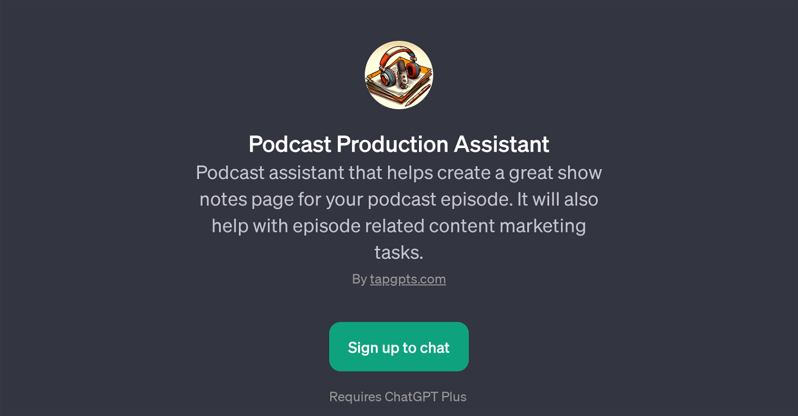 Podcast Production Assistant image