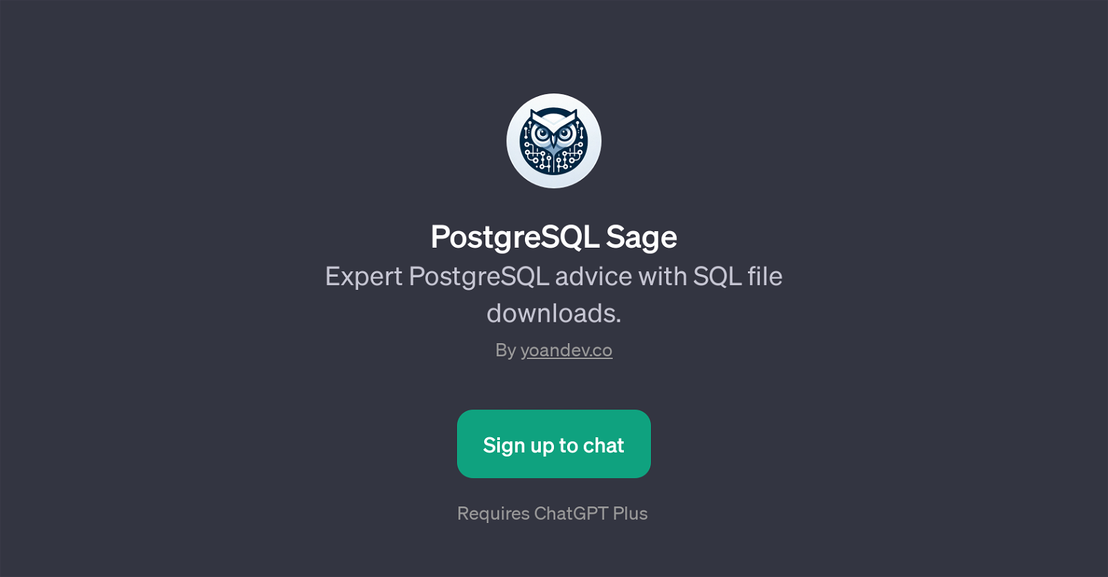 PostgreSQL Sage image