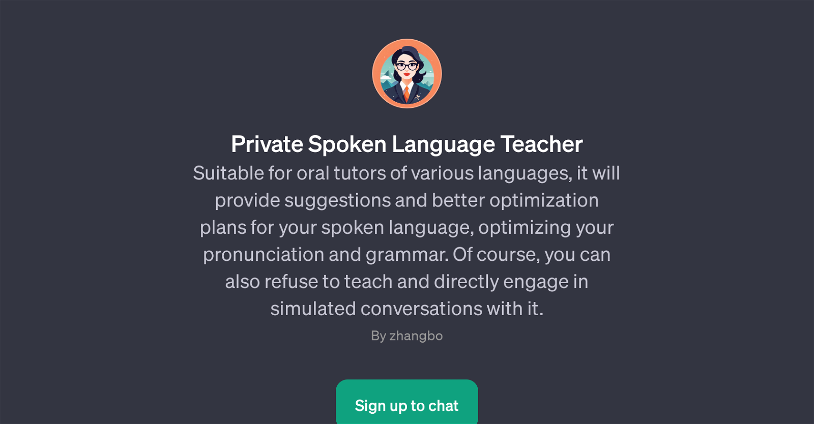 Private Spoken Language Teacher image