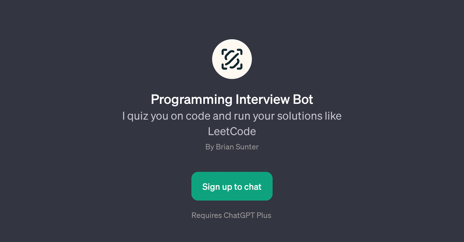 Programming Interview Bot image