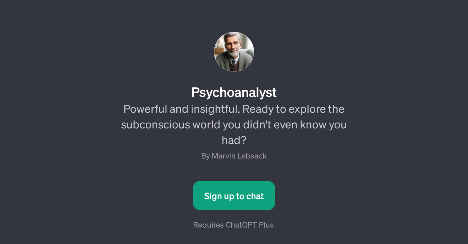 Psychoanalyst image