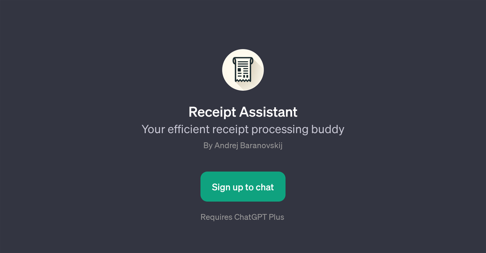 Receipt Assistant image