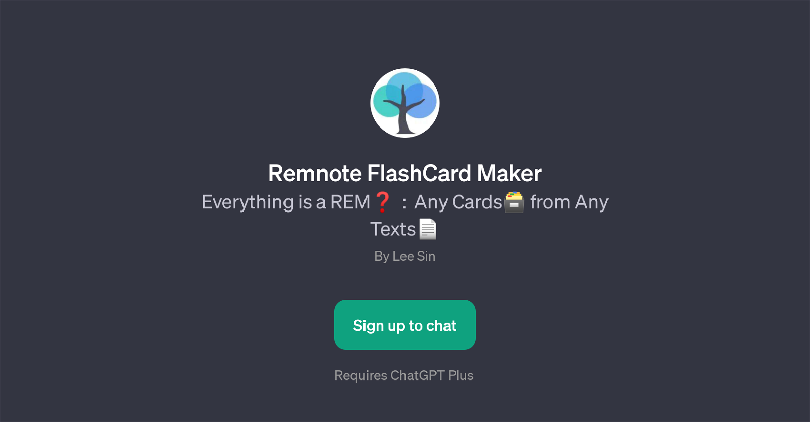 Remnote FlashCard Maker image