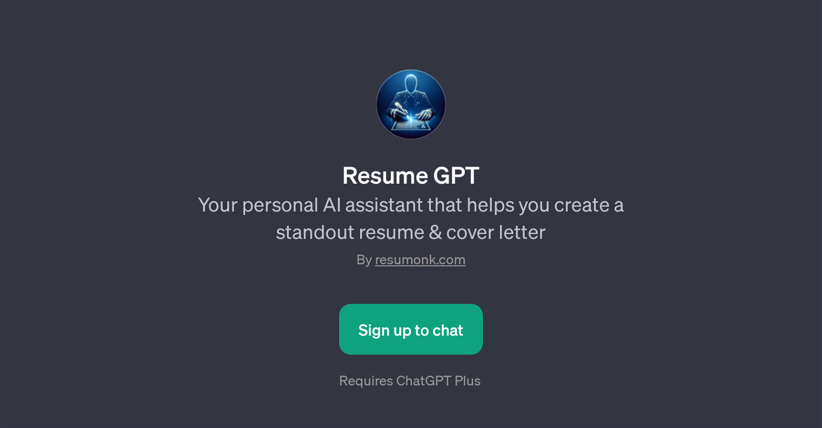 Resume GPT image