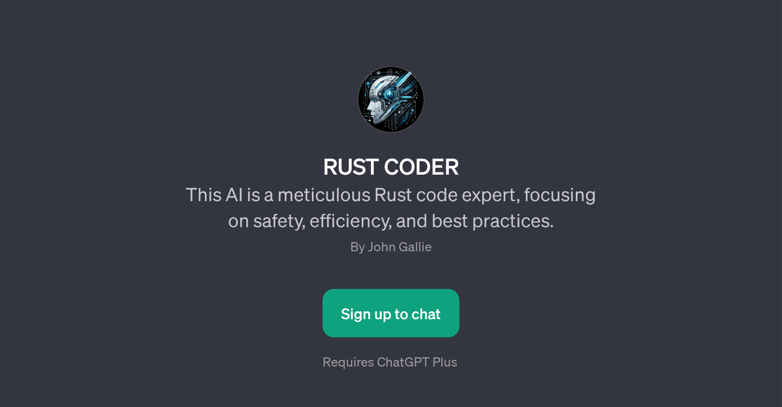 RUST CODER image