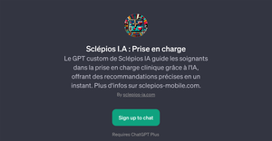 Sclpios I.A : Prise en charge