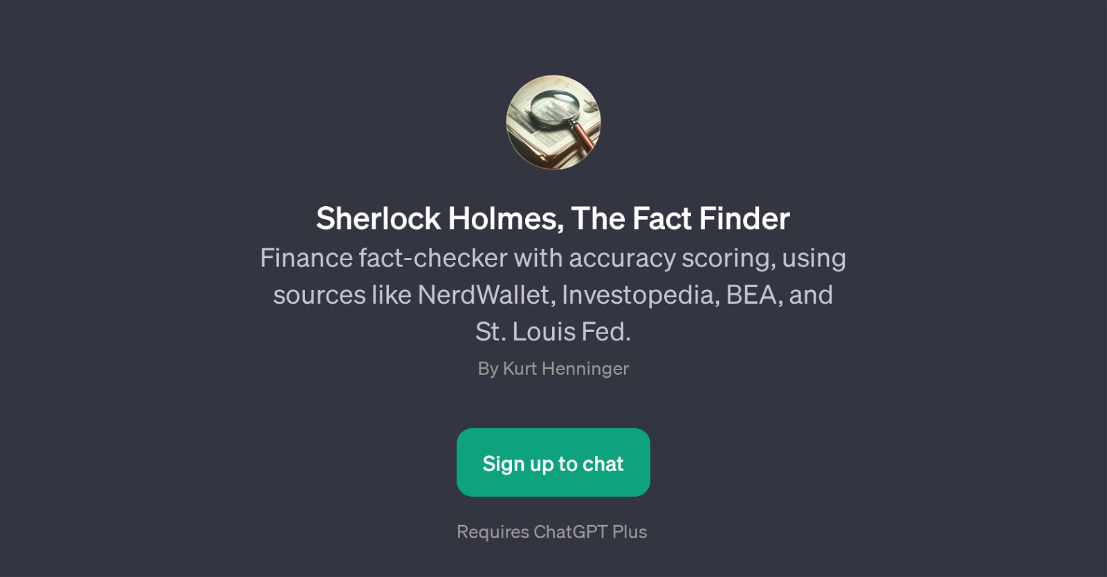 Sherlock Holmes, The Fact Finder image