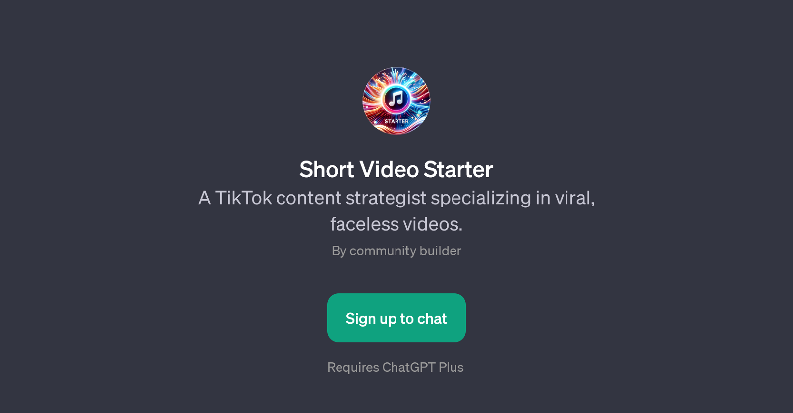 Short Video Starter image