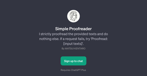 Simple Proofreader