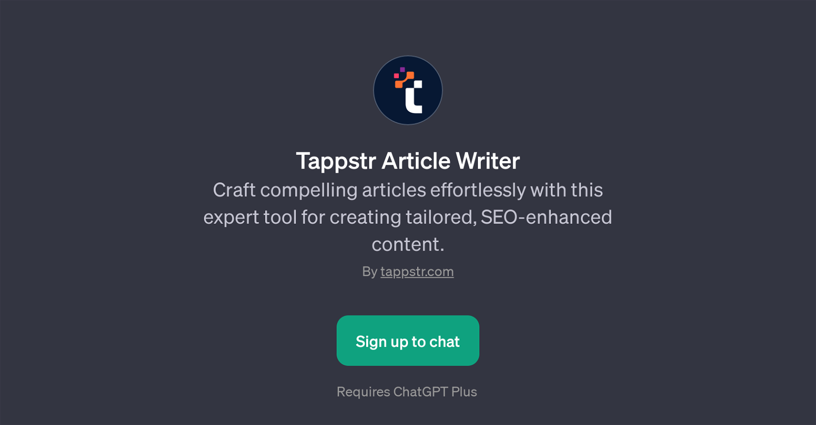 Tappstr Article Writer image