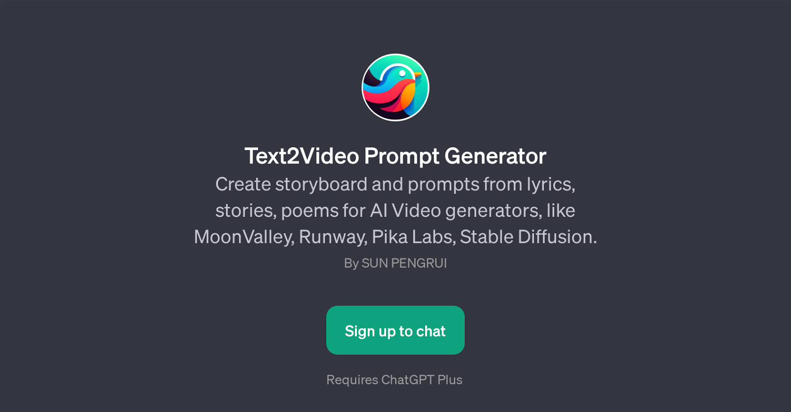 Text2Video Prompt Generator image