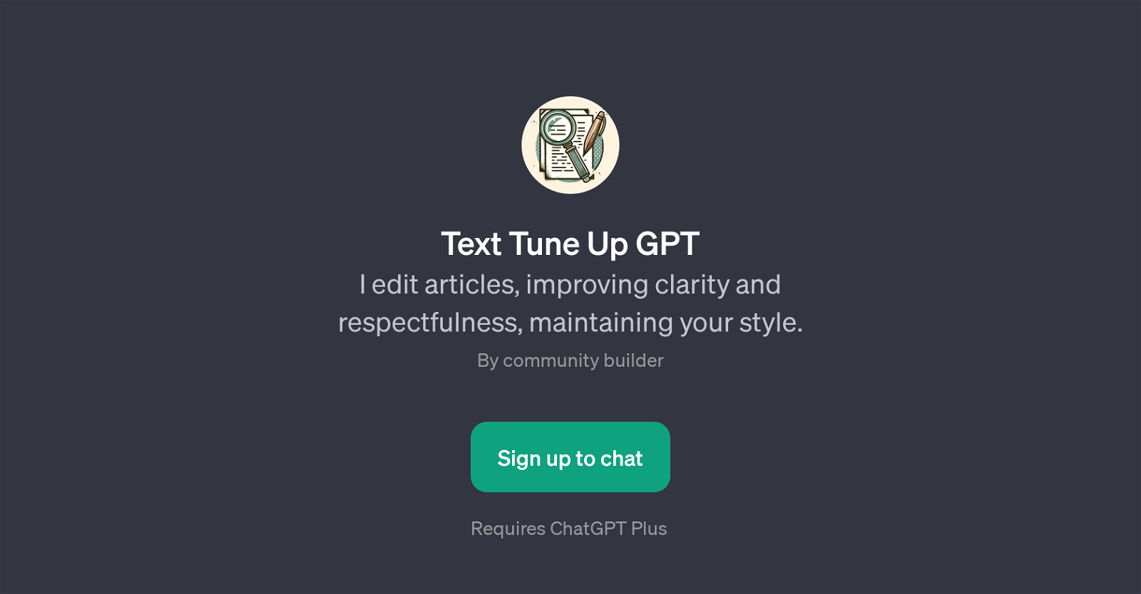 Text Tune Up GPT image