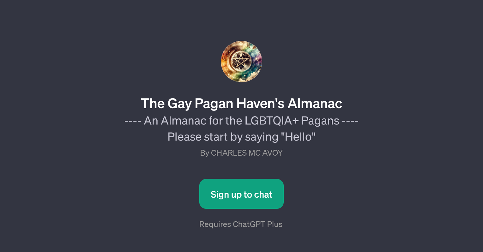 The Gay Pagan Haven's Almanac image