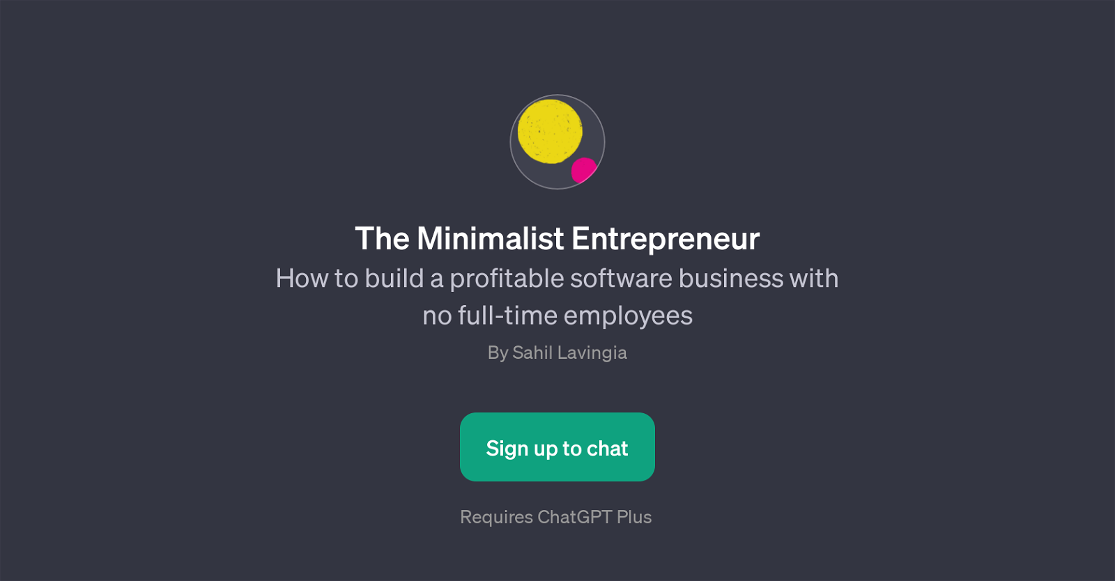 The Minimalist Entrepreneur image