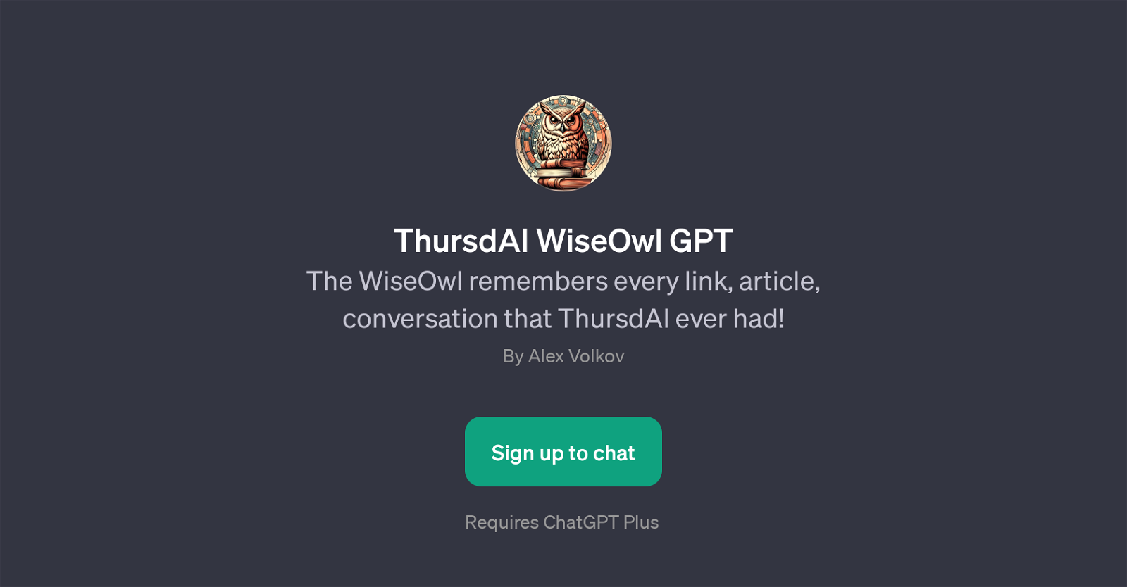 ThursdAI WiseOwl GPT image