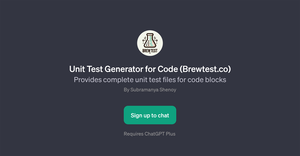 Unit Test Generator for Code (Brewtest.co)