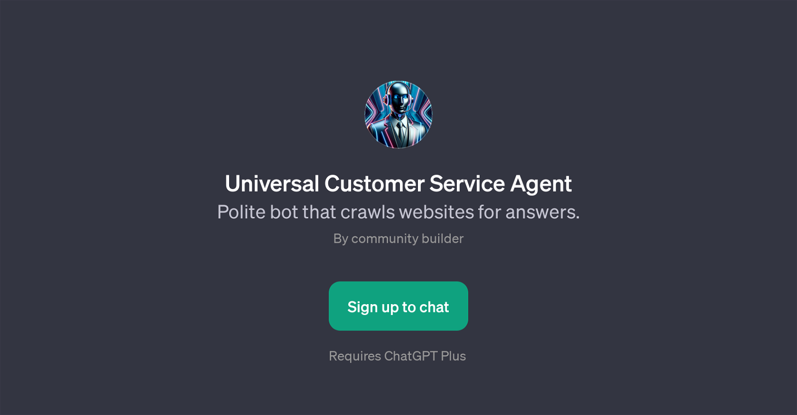 Universal Customer Service Agent image