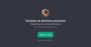 Vendedor de alfombras ambulante