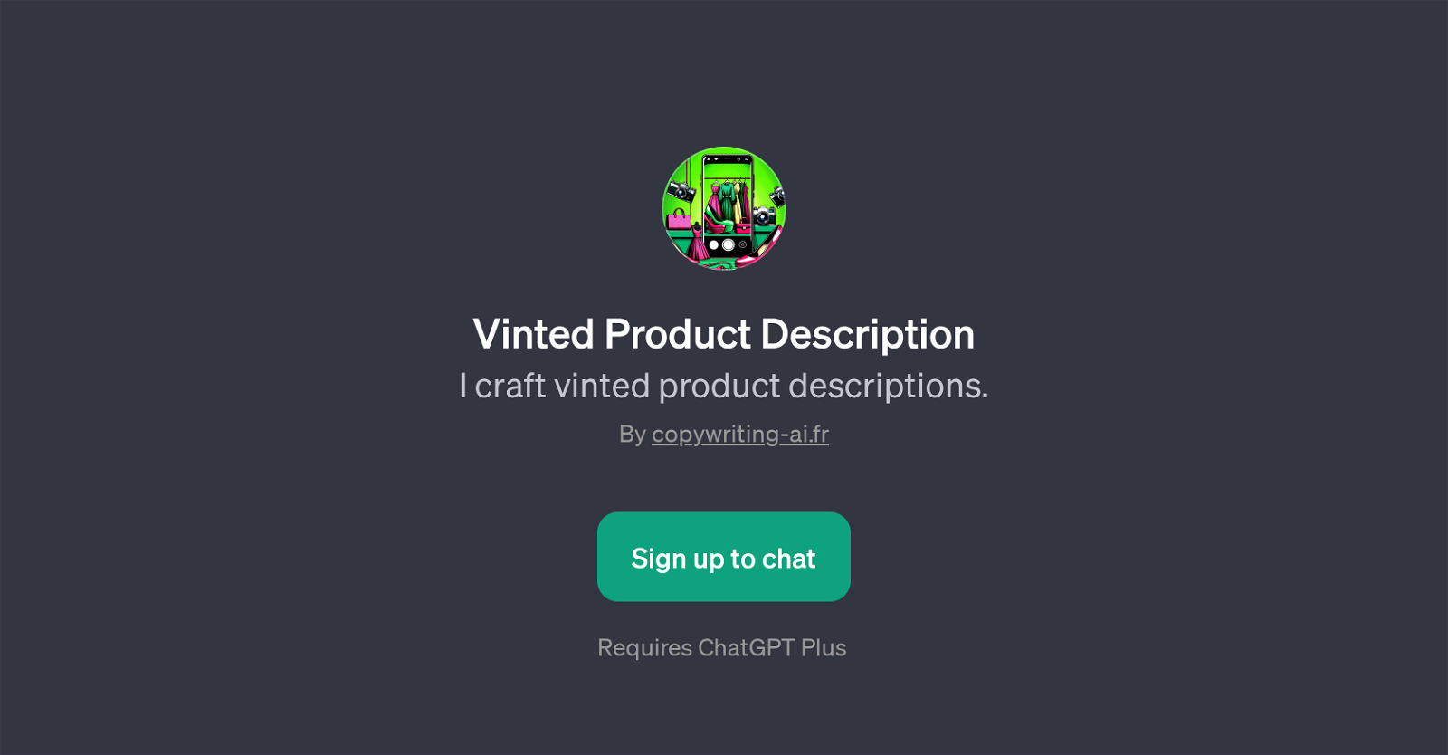 Vinted Product Description image