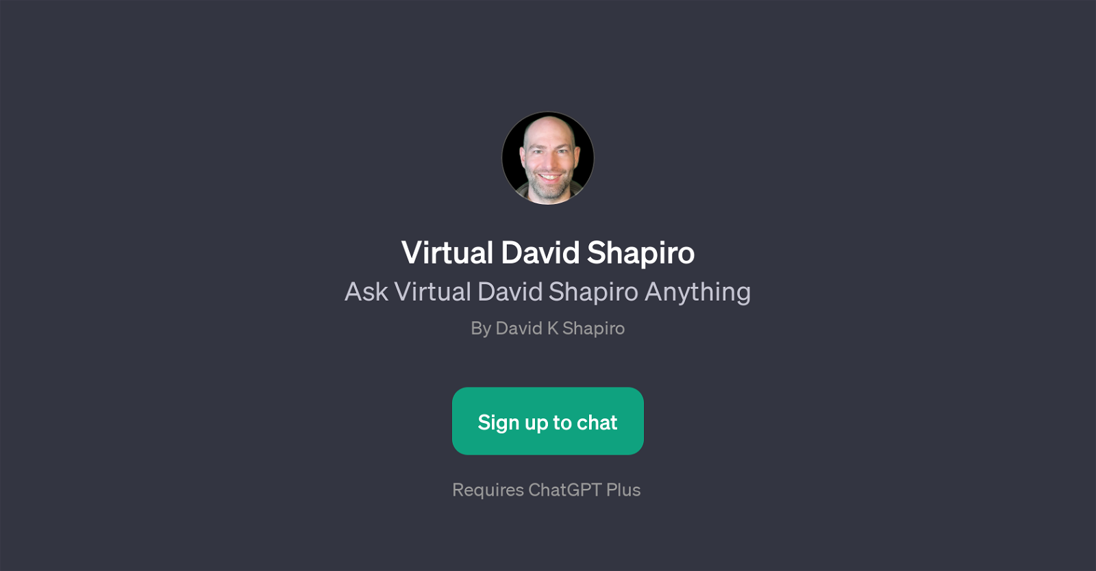 Virtual David Shapiro image