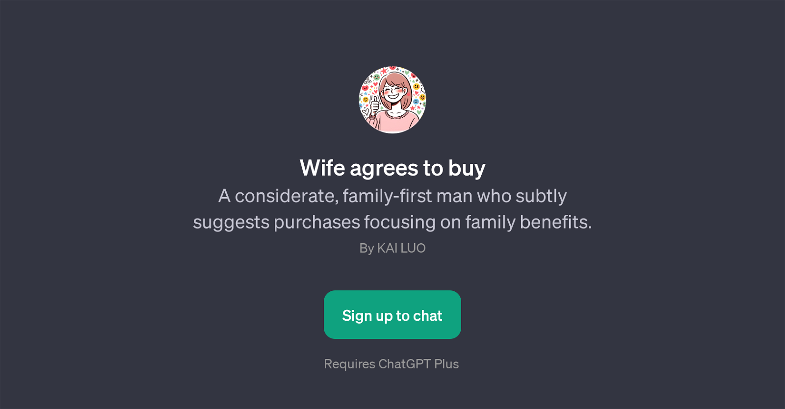 Wife agrees to buy image