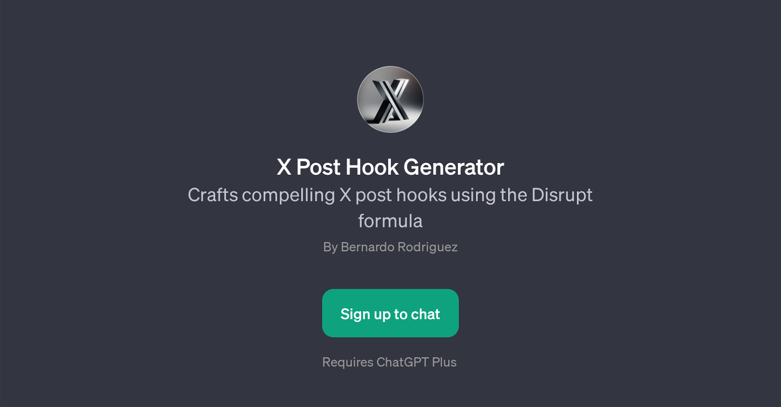 X Post Hook Generator image