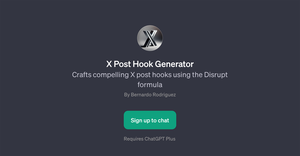 X Post Hook Generator