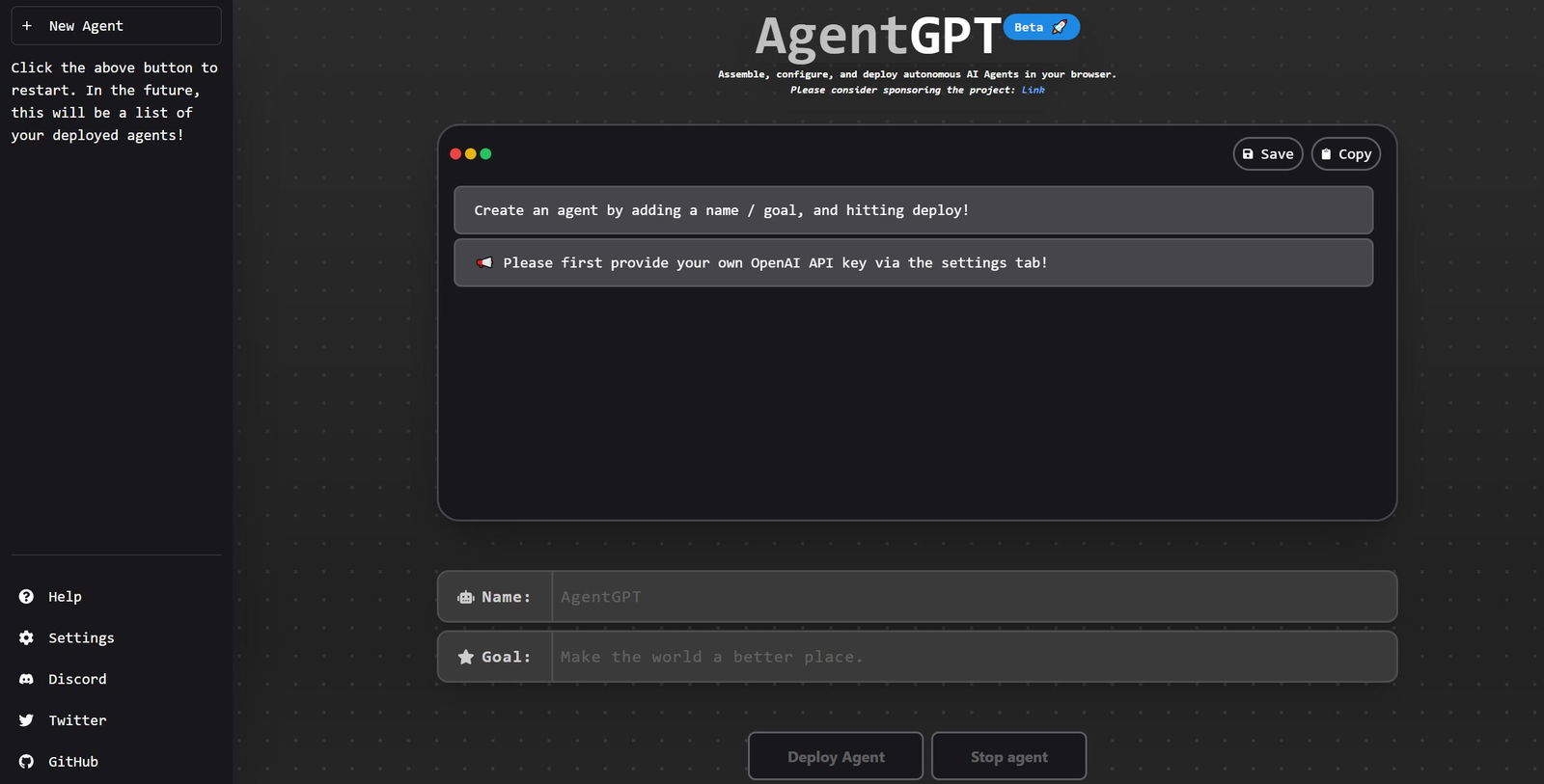 AgentGPT image