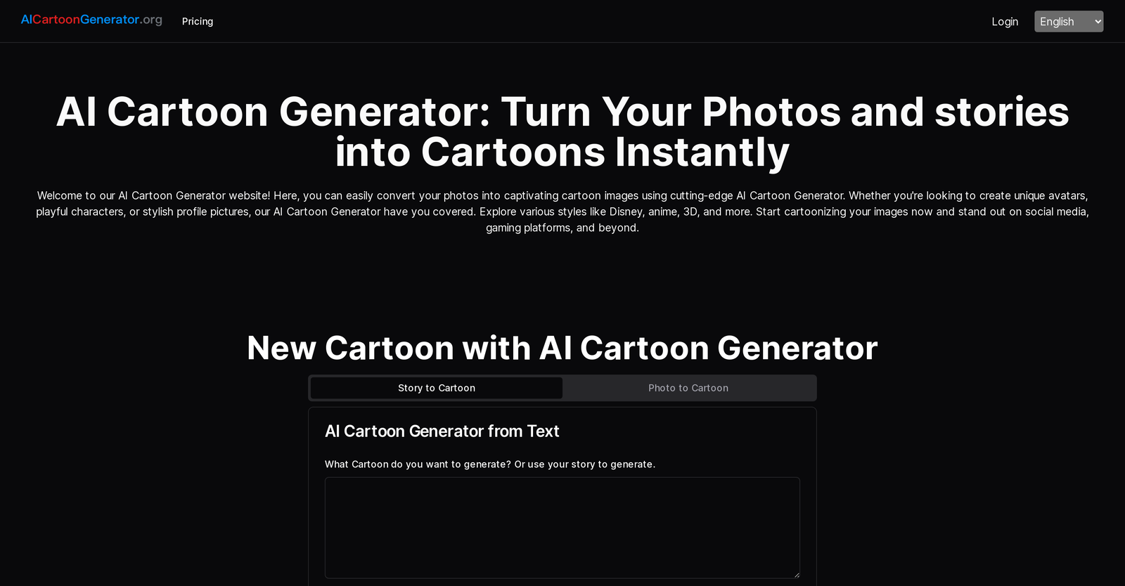 AI Cartoon Generator image