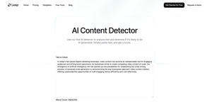 AI Content Detector by Leap