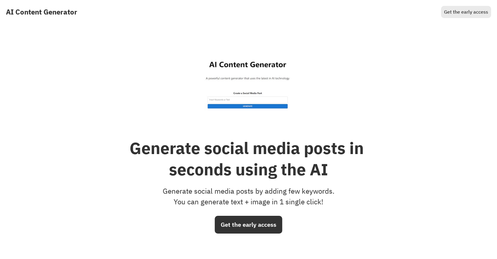 AI Content Generator image