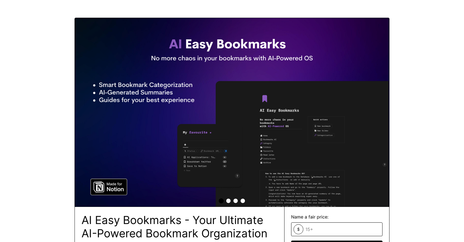 AI Easy Bookmarks image