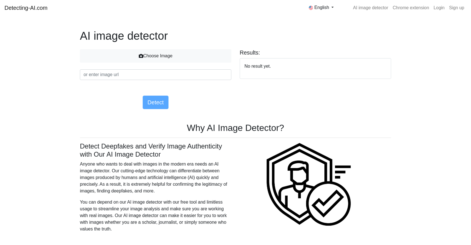 AI image detector image