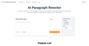 AI Paragraph Rewriter