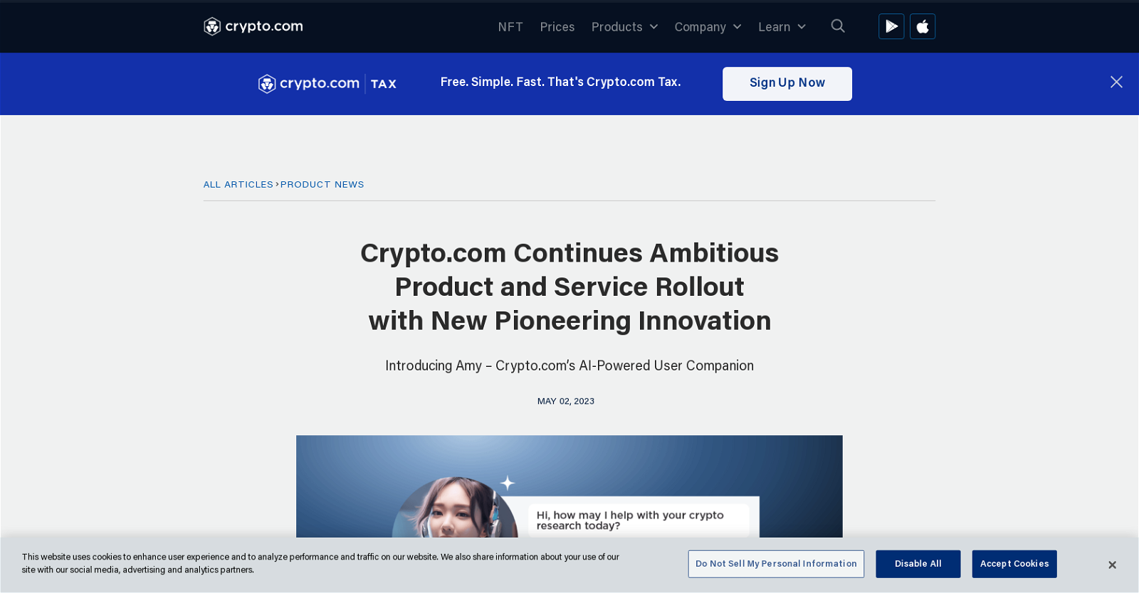 Amy by Crypto.com image