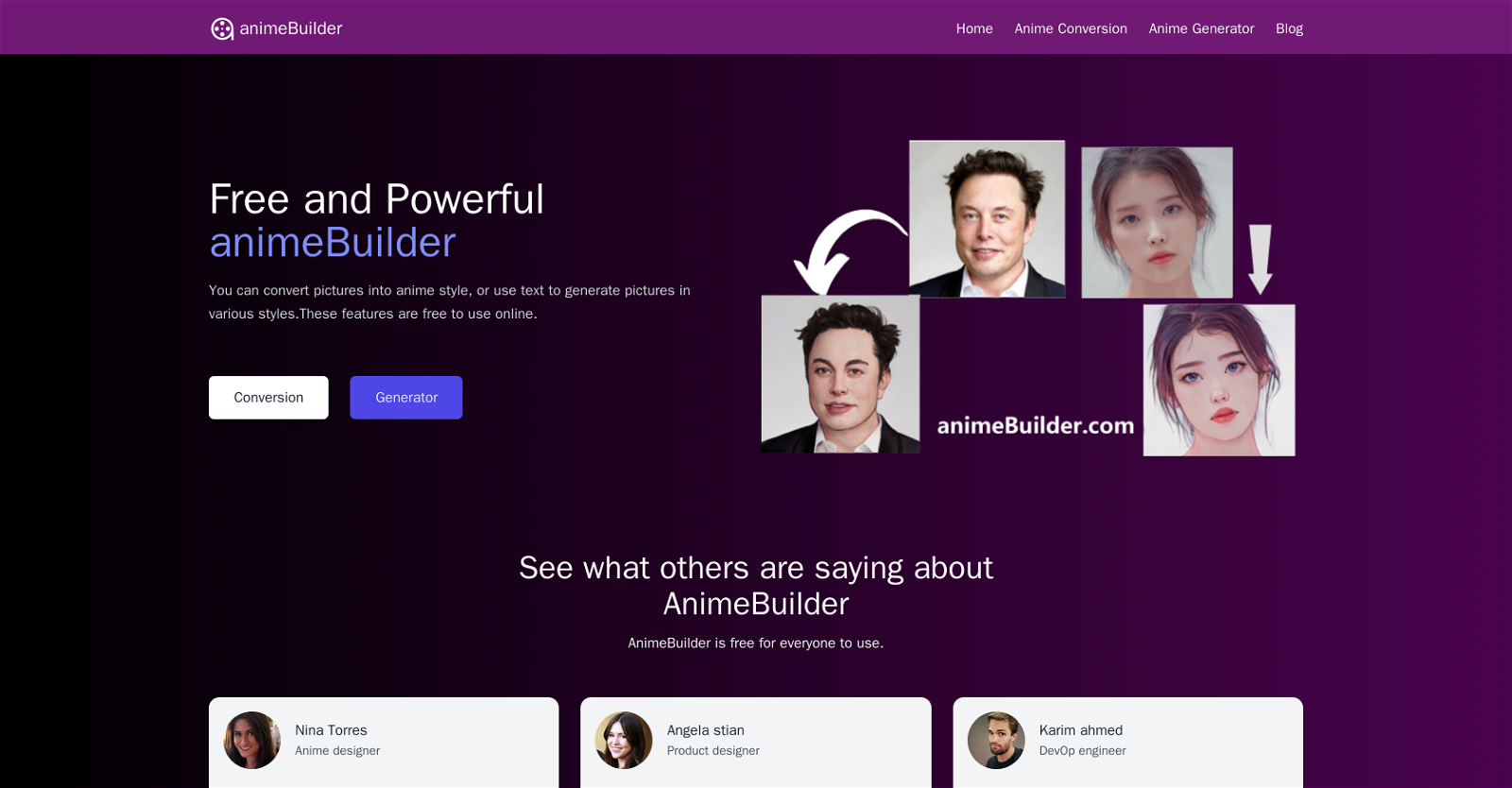 AnimeBuilder image