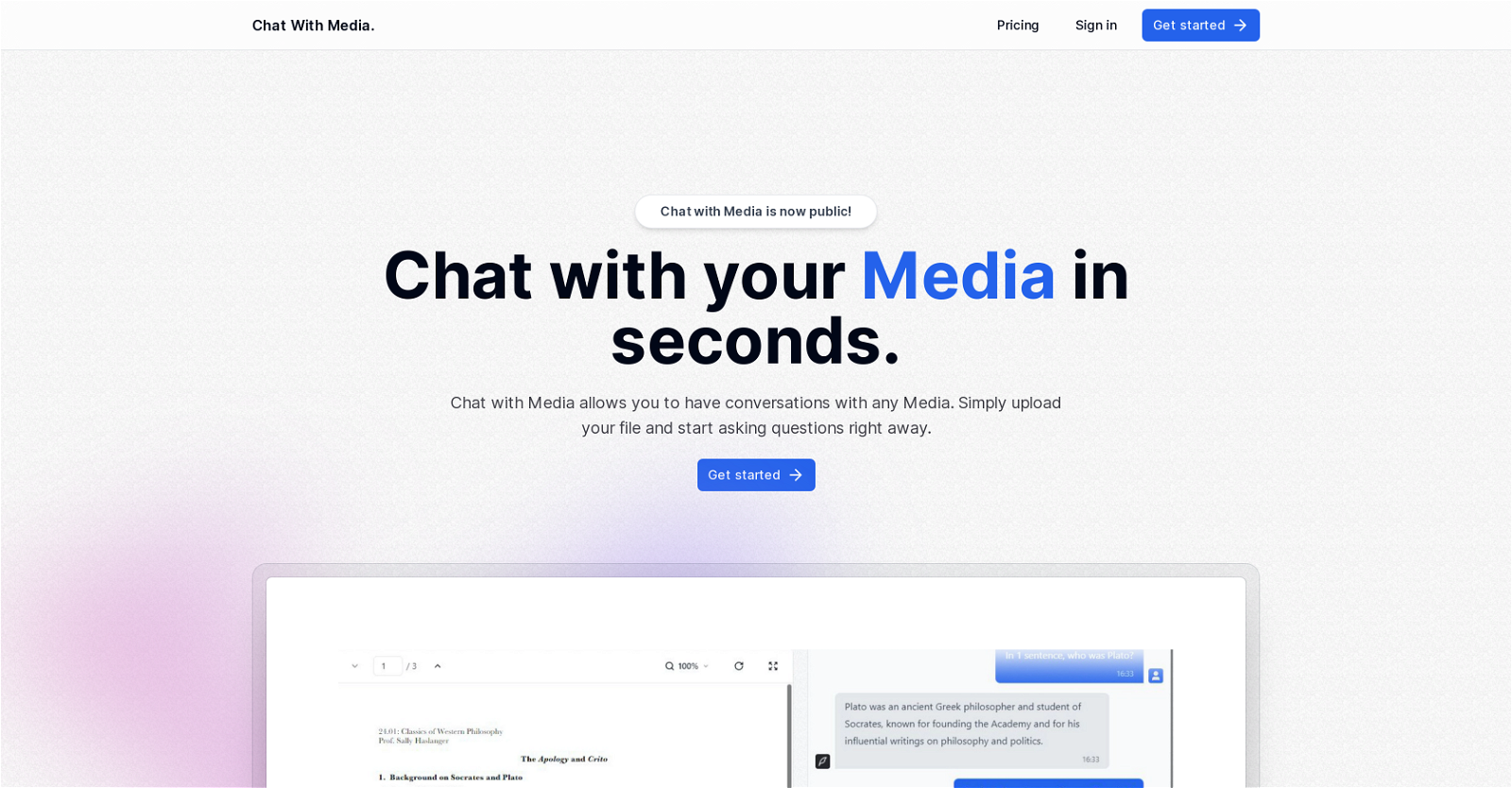 Chat With Media image