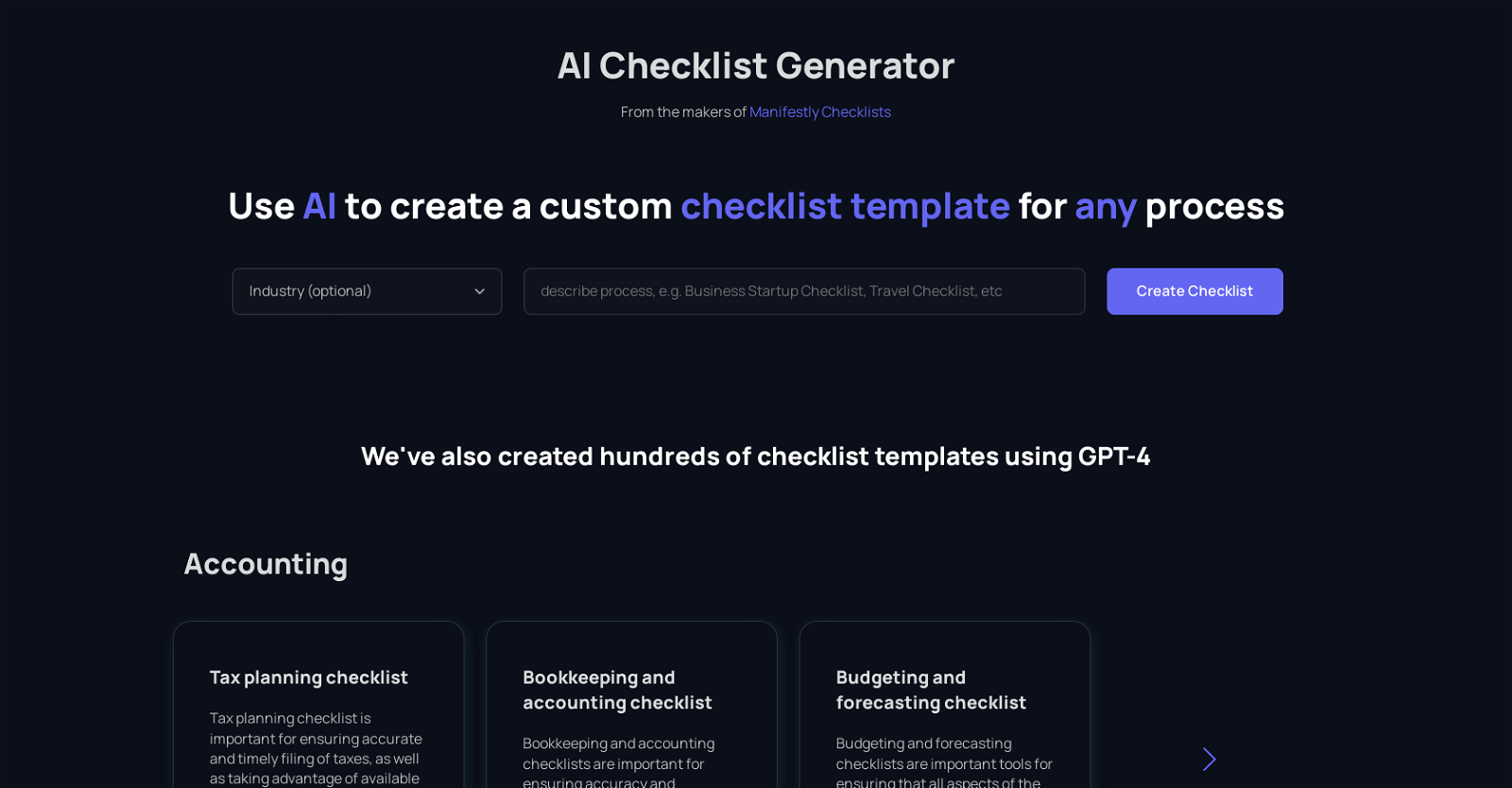 Checklistgenerator image