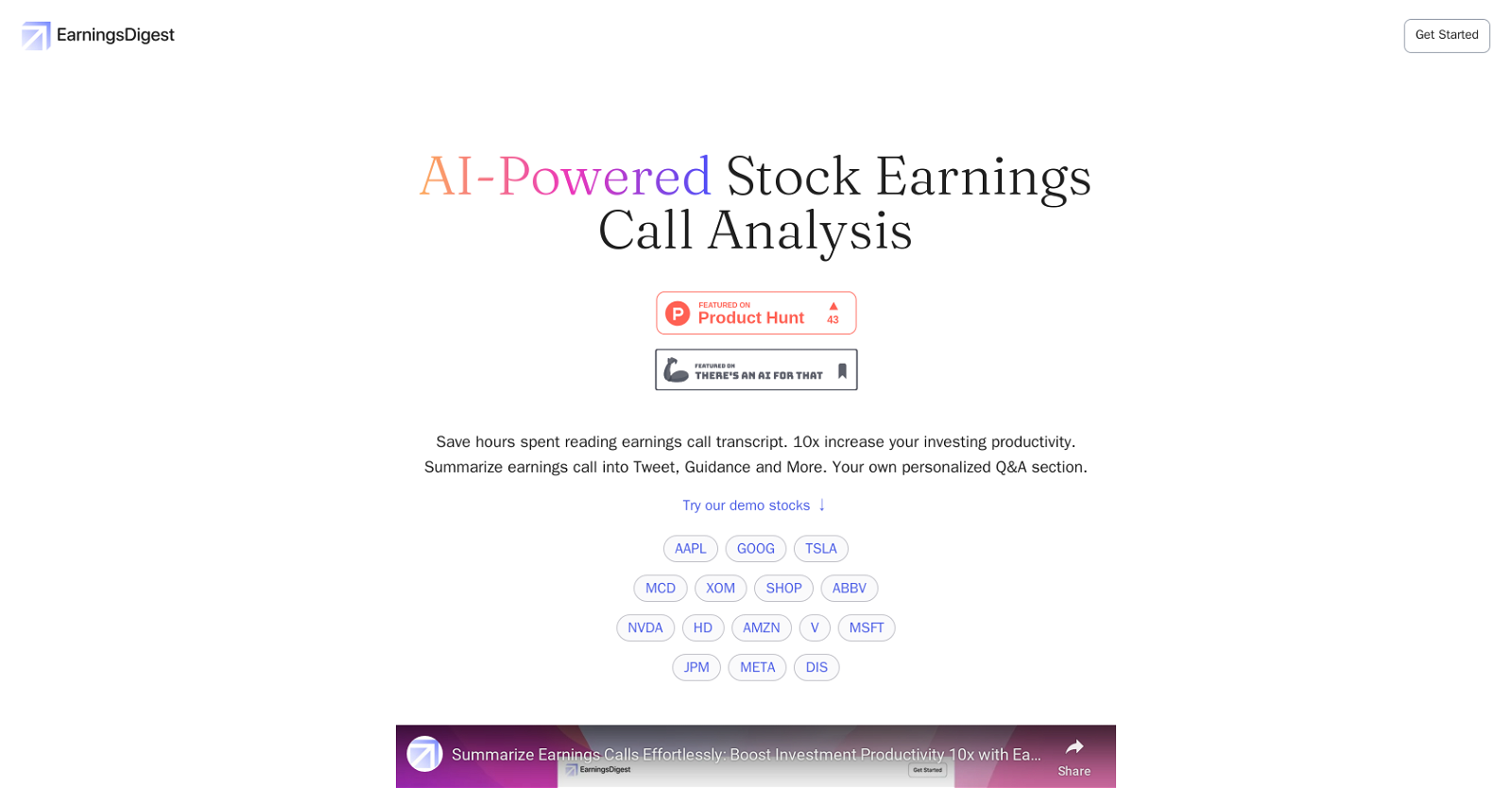 EarningsDigest.ai image