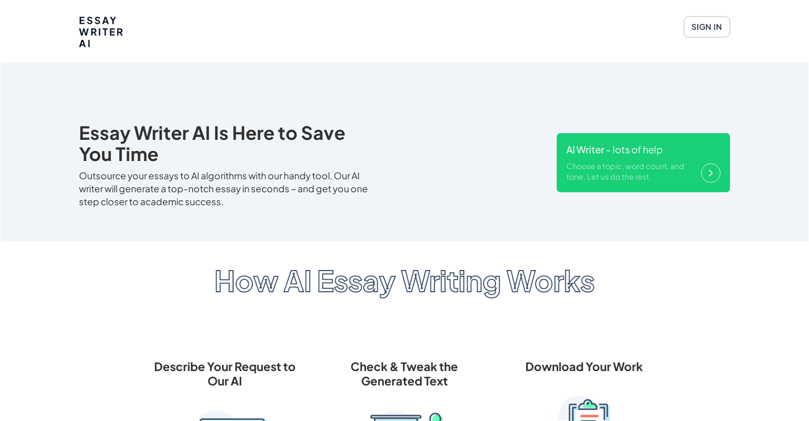 Essay Writer AI image