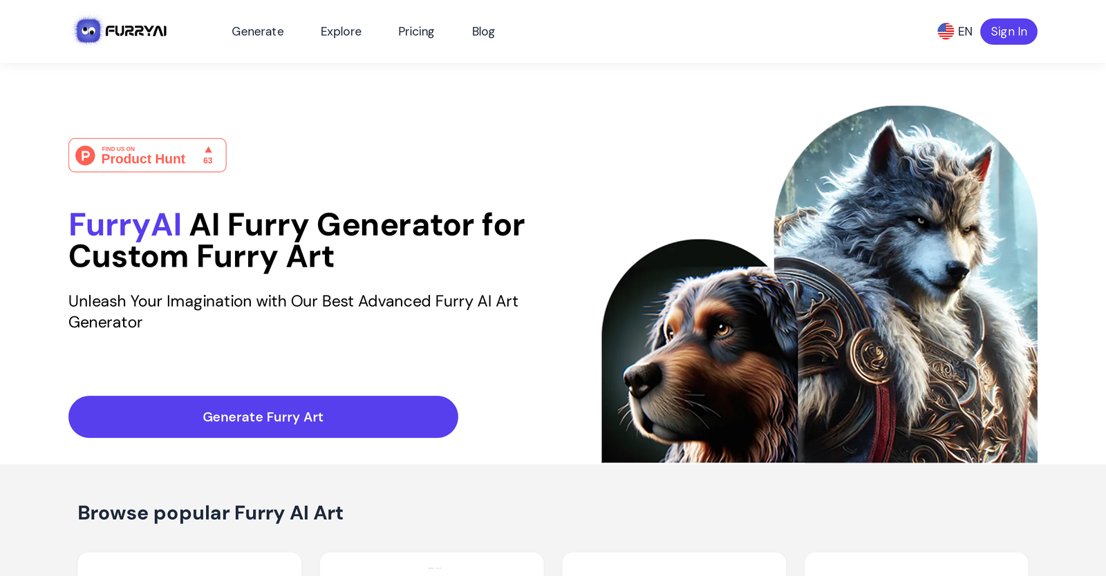 Furry AI Art Generator image