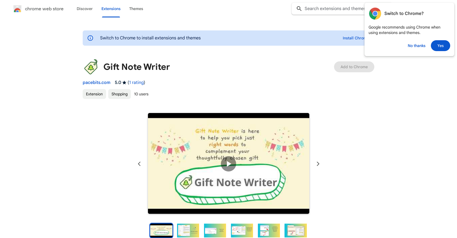 Gift Note Writer image