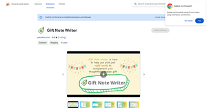 Gift Note Writer