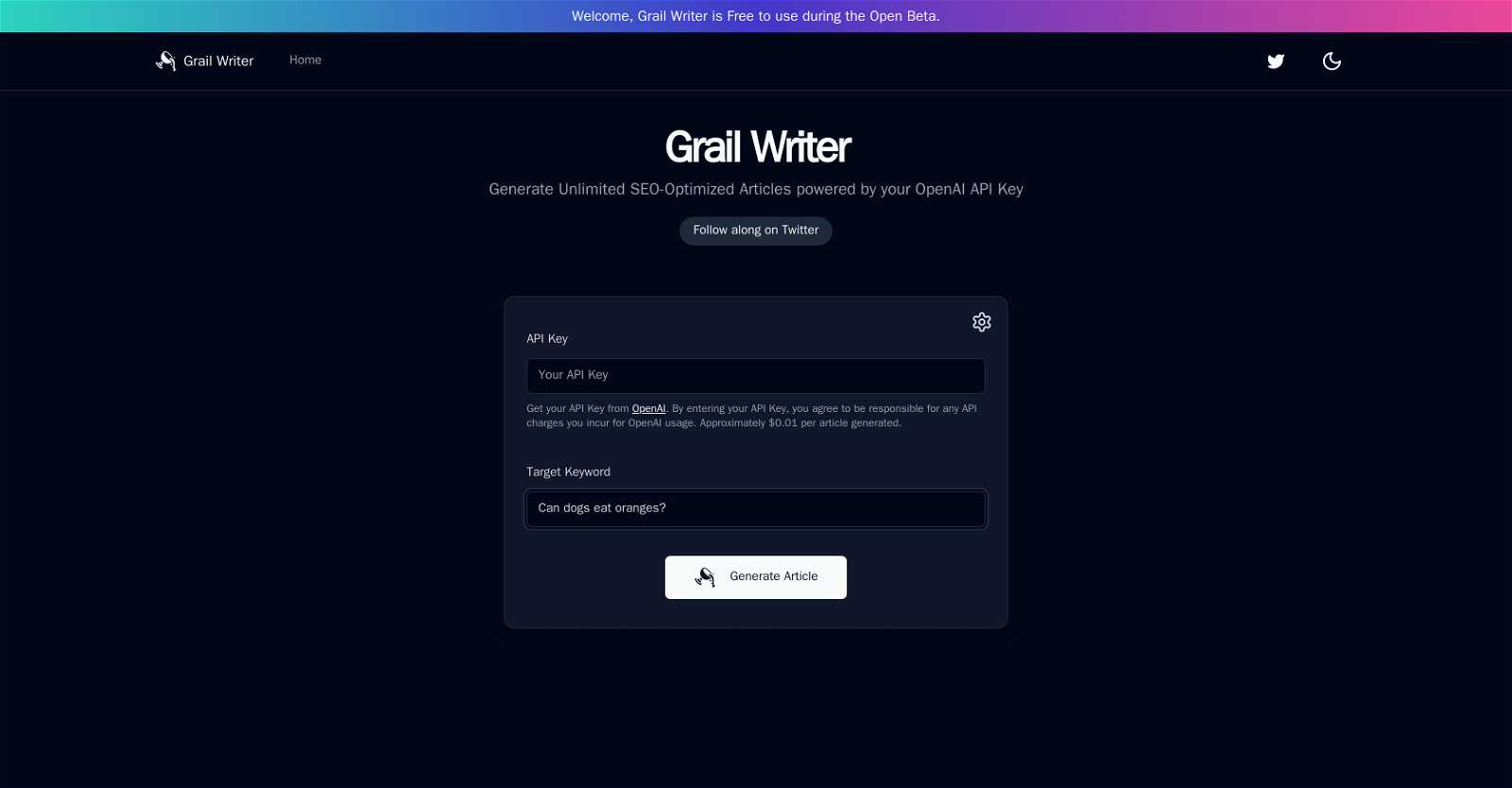 Grail Writer image