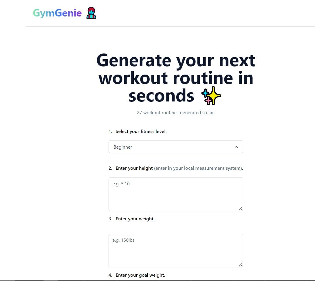 GymGenie image