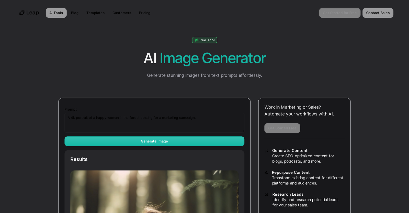 Image Generator by Leap image