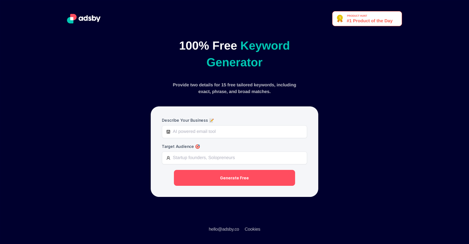 Keyword Generator by AdsBy image